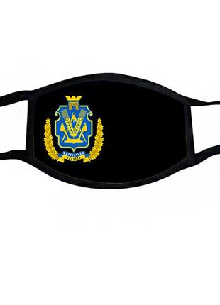 Маска захисна на обличчя україна герб херсонської області 12х17 см (ms387)
