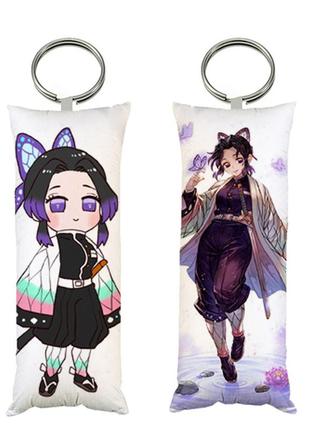 Брелок мини-дакимакура аниме шинобу клинок рассекающий демонов 4*10 см (br0323)