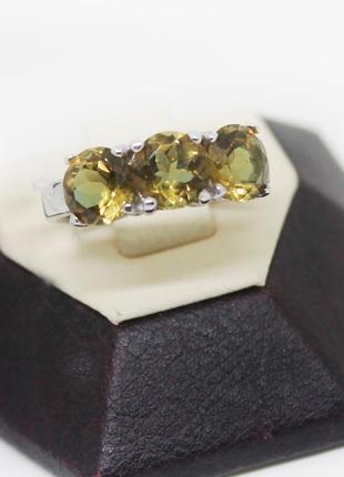 Кольцо серебряное с султанитом 17,5 4,57 г