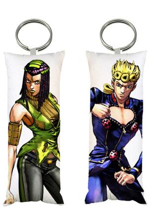 Брелок мини-дакимакура аниме джо джо 4*10 см (br0348)