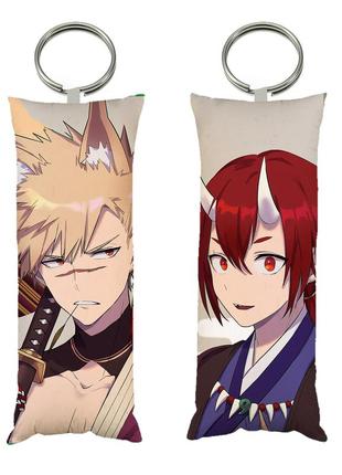 Брелок міні-дакімакура бакуго кірішіма аніме моя геройська академія двосторонній 4х10 см (bri_0082)