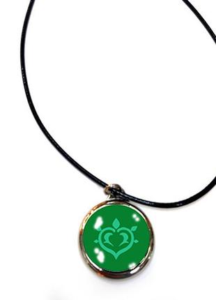 Кулон підвіска на шию геншин удар дендро природа genshin impact (ku_012)