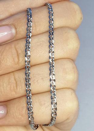 Срібна ланцюжок "нона" 60 4,13 г3 фото