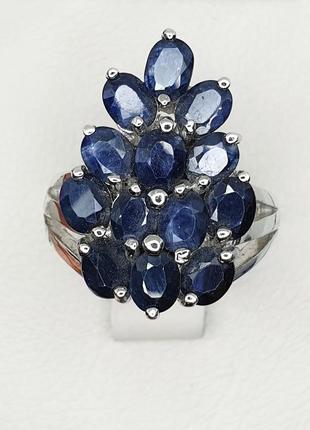 Перстень срібне з сапфіром 18 8,16