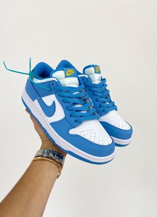 Кроссовки nike dunk low unc blue