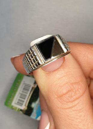 Перстень срібне з обсидіаном 20 4,813 фото