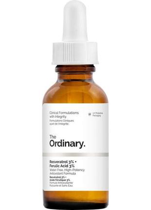 Сироватка ordinary resveratrol 3% + ferulic acid 3% (30 мл)2 фото