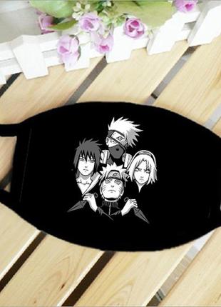 Маска захисна на обличчя аніме узумакі наруто naruto косплей 17х11 см (ms020)