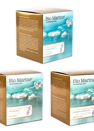 Набір кремів 3в1 bio marine для нормальної та сухої шкіри1 фото