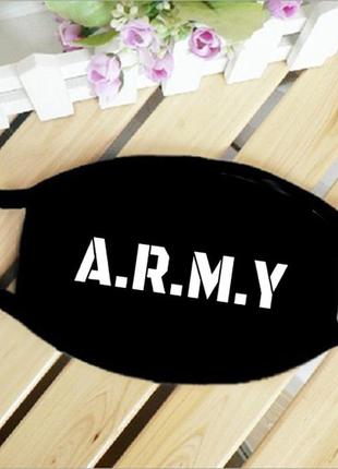 Маска защитная на лицо bts а.r.m.y бтс косплей 17х11 см (ms050)