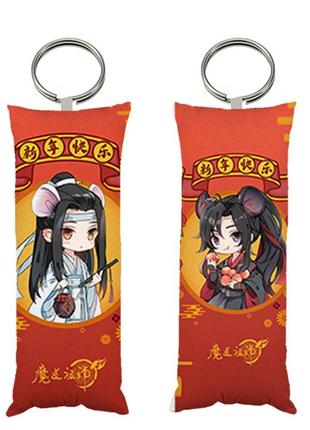 Брелок мини-дакимакура аниме магистр дьявольского культа 4*10 см (br0250)