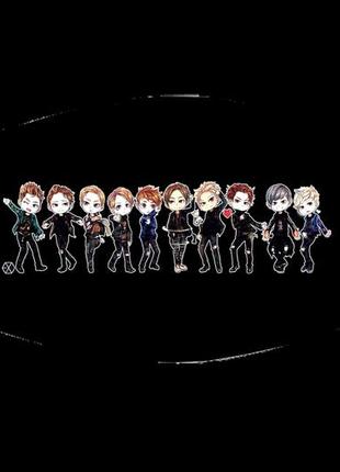 Маска захисна на обличчя k-pop група exo екзо 12х17 см (ms315)
