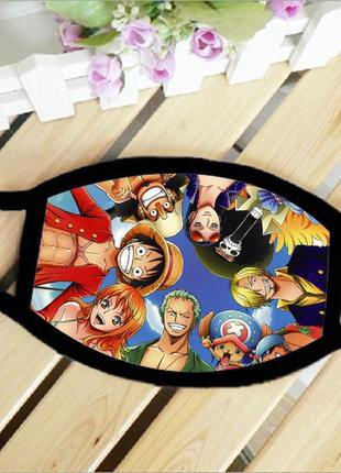 Маска защитная на лицо аниме one piece большой куш косплей 17х11 см (ms013)