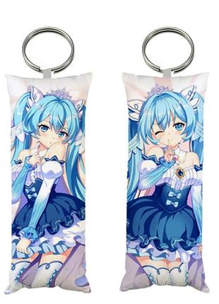 Брелок мини-дакимакура аниме мику вокалоид 4*10 см (br0328)