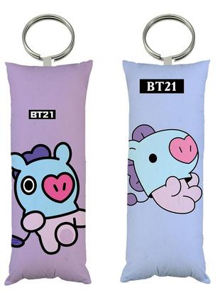 Брелок мини-дакимакура манг bts bt21 4*10 см (br0051)