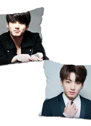 Подушка bts чон чонгук бтс двухсторонняя 40х40 см (p0322)