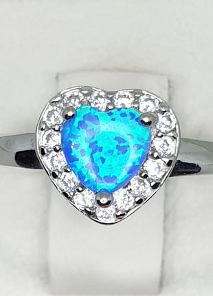 Кольцо серебряное с опалом 17 2,65 г