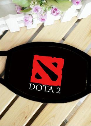 Маска защитная на лицо лого дота 2 dota 2 косплей 12х17 см (ms220)