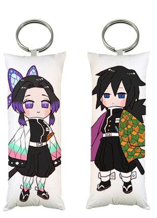 Брелок мини-дакимакура аниме клинок рассекающий демонов 4*10 см (br0318)