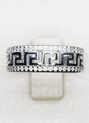 Кільце срібне з кубічним цирконієм 18,5 3,4 г