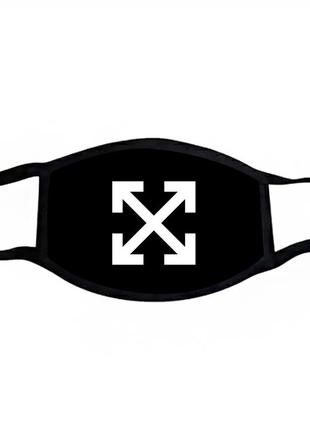 Маска захисна на обличчя off-white офф-вайт косплей 17х11 см (ms166)