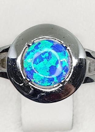 Кольцо серебряное с опалом 16,5 4,06 г