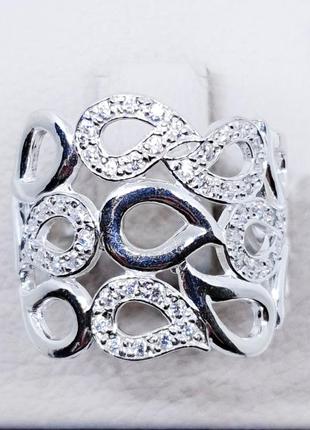 Кольцо серебряное с кубическим цирконием 19 4,06 г
