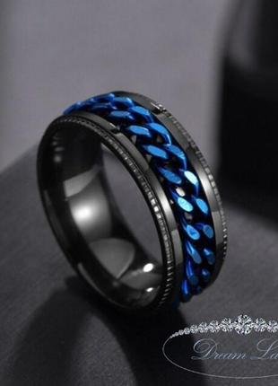 Перстень з нержавіючої медичної сталі з емалью "авантюра" (р 16.5 17.5 18 19 20 21 22.5 23.2)