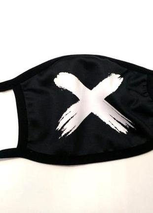 Маска на лицо cross крест 12х17 см (ms309)
