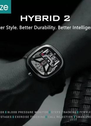 Мужские смарт-часы smart watch hybrid 2 / фитнес браслет трекер / розумний годинник3 фото