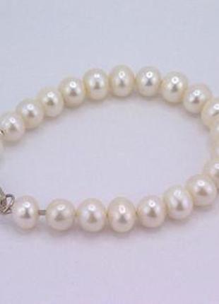 Браслет жіночий із натуральними білими перлами арт. 01888