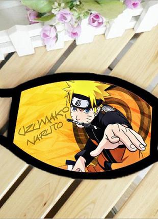 Маска захисна на обличчя аніме наруто узумакі naruto косплей 17х11 см (ms102)