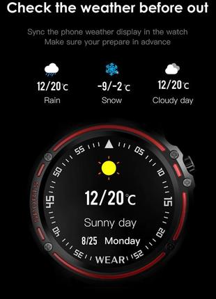 Cмарт-часы full touch screen sports smart watch nl87 черно-красный10 фото
