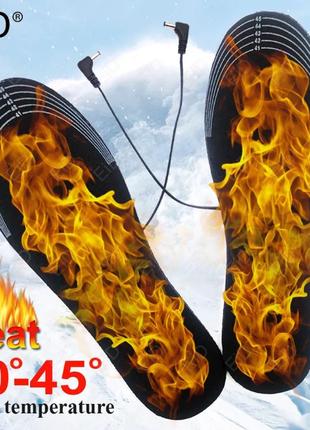Стельки с подогревом размер 35-40 eid40. электро стельки usb. теплые стельки для зимы. горячие стельки