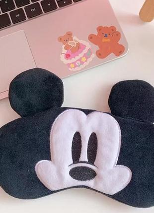 Маска для сна плюшевая "plush disney 2". повязка на глаза