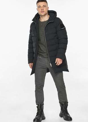 Універсальна чоловіча куртка для зими чорна braggart "aggressive" модель 490233 фото