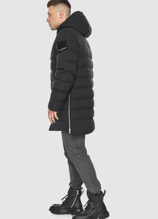 Універсальна чоловіча куртка для зими чорна braggart "aggressive" модель 490234 фото