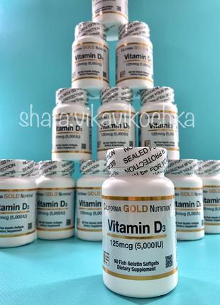 California gold nutrition вітамін d3 капсули з риб'ячого желатину vitamin d35 фото