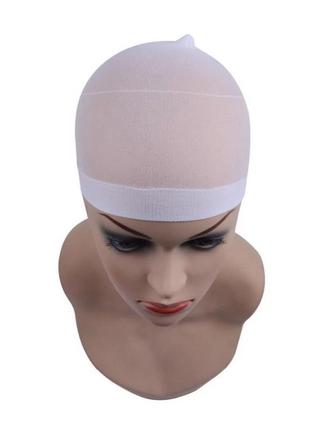 Шапочка для волос на ночь. шапочка для сна под парик yooti белый