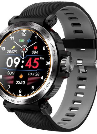 Cмарт-часы full touch screen sport smart watch rs17i черно-серый