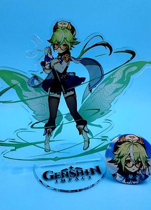 Акрилова фігурка сахароза із геншин імпакт / genshin impact