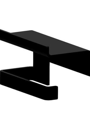 Тримач для туалетного паперу з поличкою лофт p001-lmw