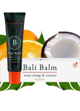 Вологий бальзам для губ bali balm sweet orange and coconut lip balm 15 мл7 фото