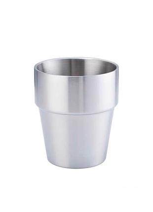 Склянка зі сталі, об'єм 300ml, рифлений bf