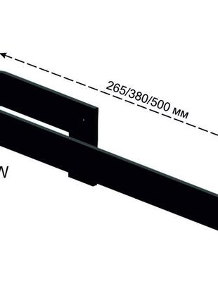 Полотенцедержатель металлический чорный лофт l–lmw2653 фото