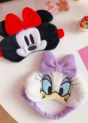 Маска для сна плюшевая "plush disney 1". повязка на глаза5 фото