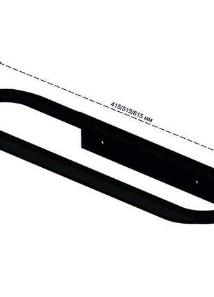 Полотенцедержатель металлический черный о–lmw5153 фото