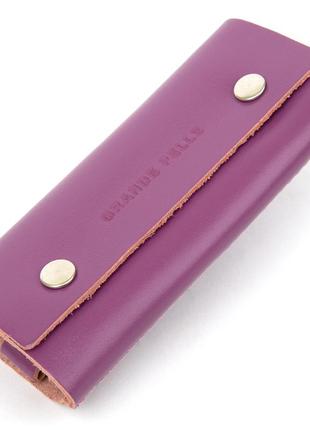 Красива стильна ключниця grande pelle 11350 рожевий