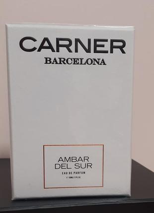 Ніша парфуми carner barcelona " ambar del sur" 50 ml оригінал. нові1 фото