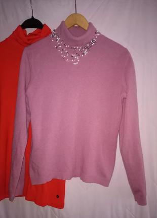 Мягкий пушистый гольф,цвета пыльной розы,44-48разм,италия